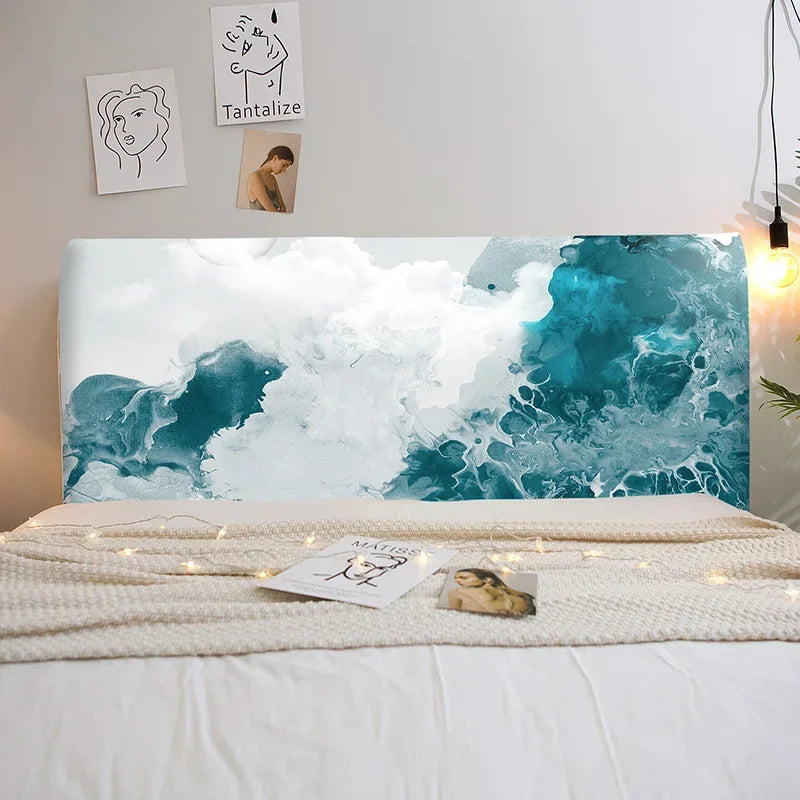 כיסוי ראש מיטה מופשט ים