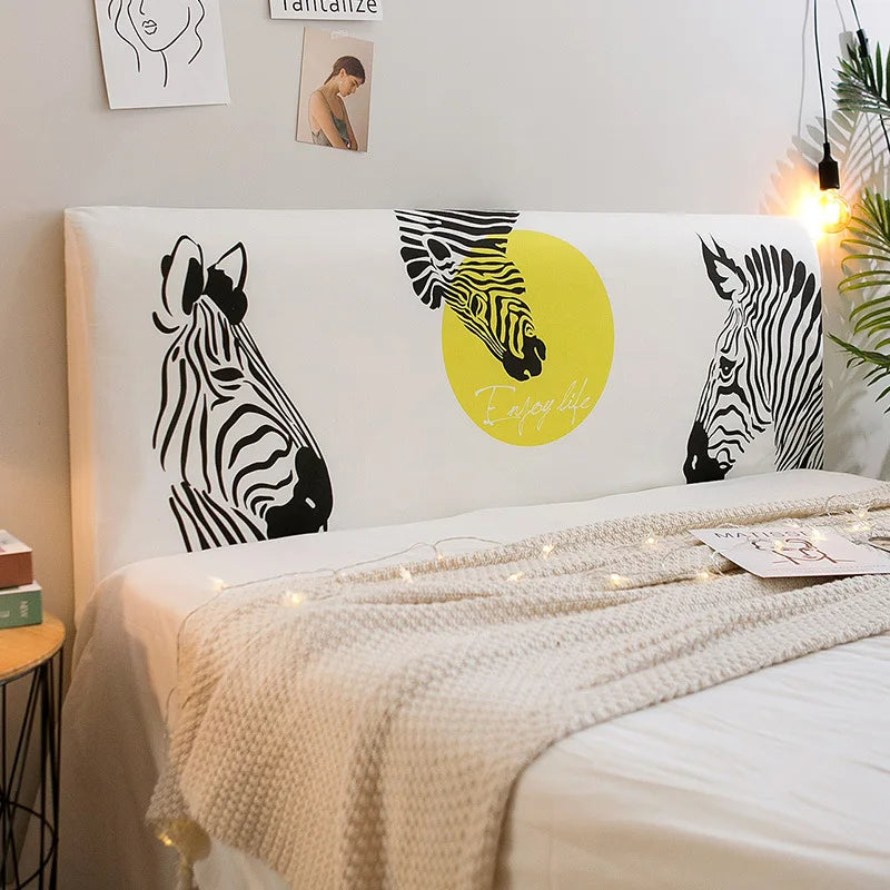 כיסוי ראש מיטה זברה