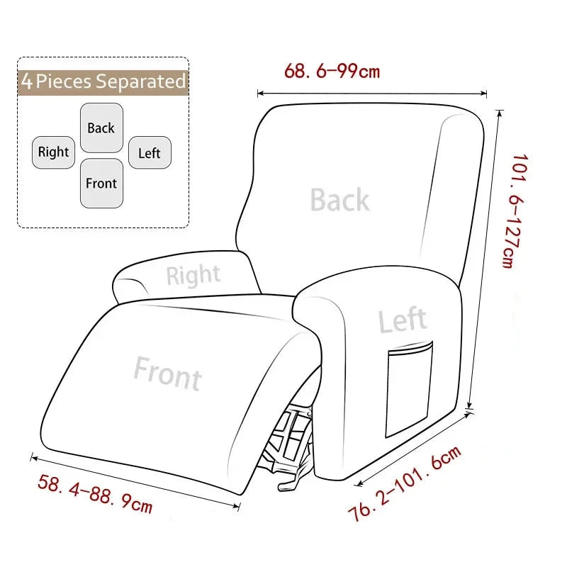כיסויי לכורסא נפתחת הדפס אריחים ספרדי