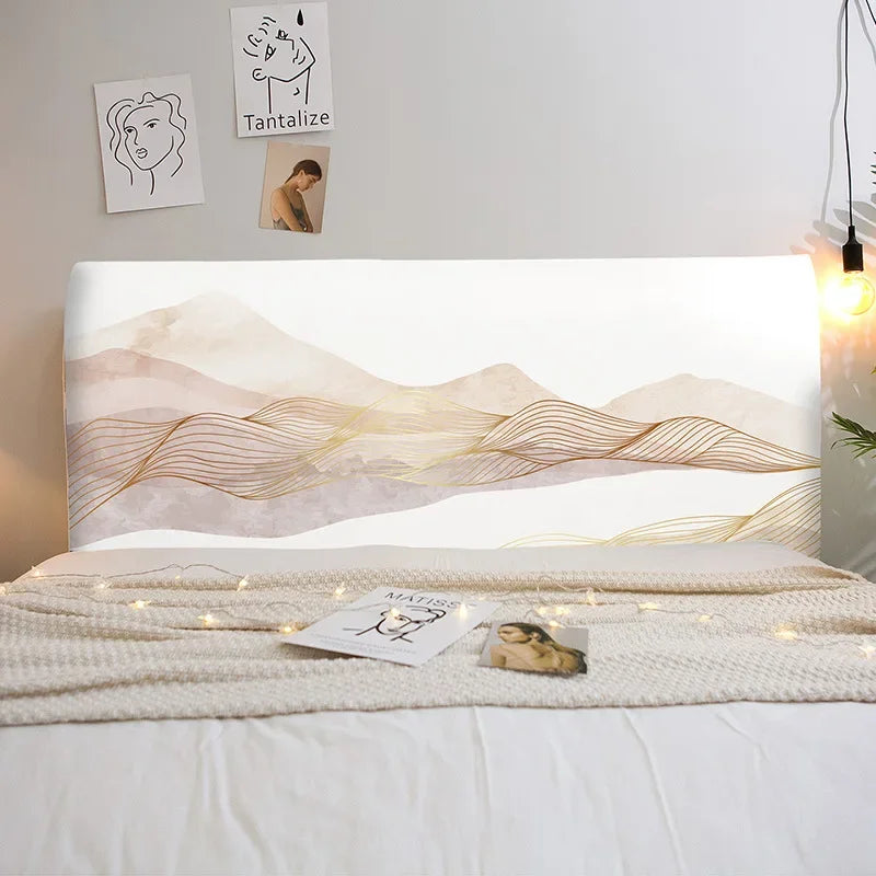 כיסוי ראש מיטה הרים מופשט