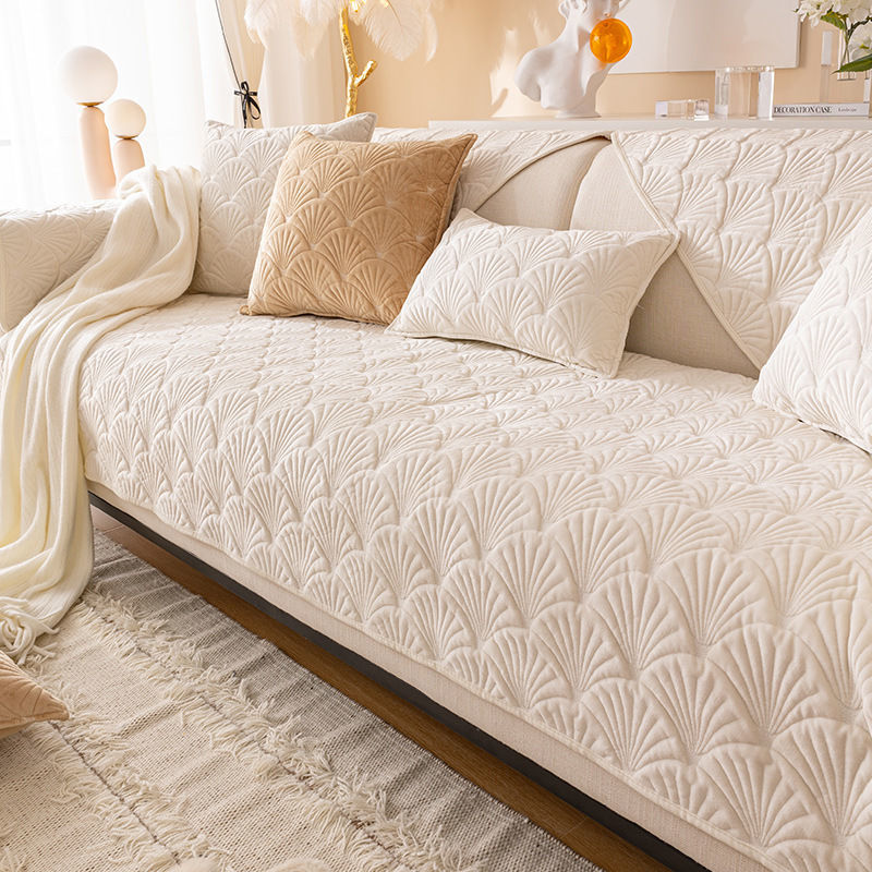 כיסויי ריפוד טקסטורה לבן